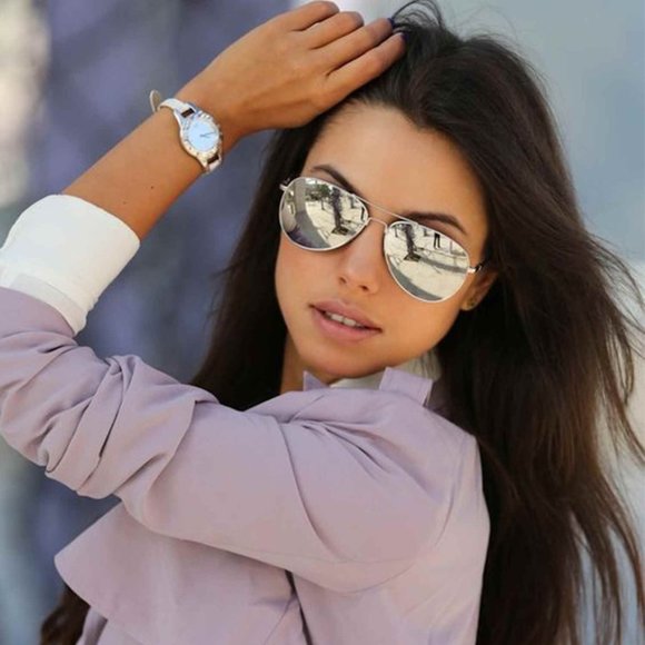 Ray-Ban Silver Mirror Polarized Sunglasses - Picture 2 of 6